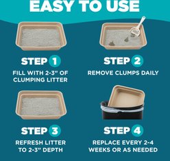 LumaKa Pets Disposable Cat Litter Box, 5 count, Large: 16.7 x 12.8 x 4.1-in slide 2 of 8