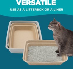 LumaKa Pets Disposable Cat Litter Box, 5 count, Jumbo: 21.0 x 15.5 x 5.3-in slide 2 of 8
