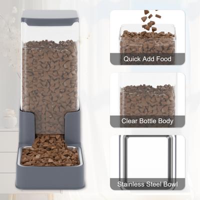 Show full view: Modign Gravity Refill Pet Feeder & Waterer, Gray, 1-gal slide 4 of 8