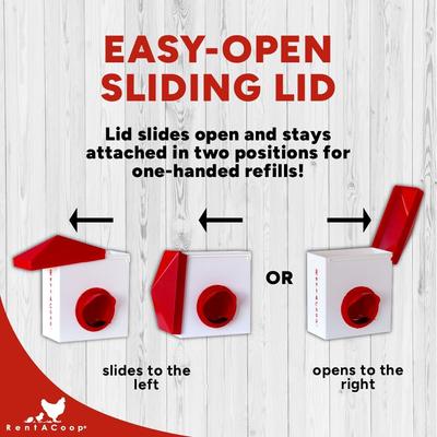 Show full view: RentACoop Chick2Chicken BPA-Free Single-Port Feeder, 2.5-lb slide 5 of 8