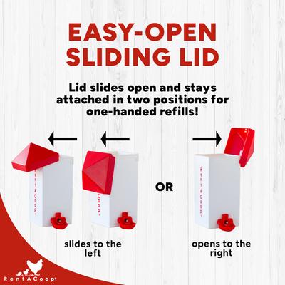 Show full view: RentACoop Poultry Waterer with 2 Versatile Nipples, 32-oz slide 3 of 7