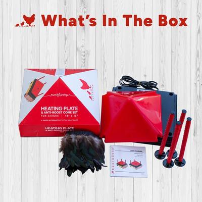 Show full view: RentACoop Chick Brooder Heating Plate & Anti-Roost Cone Set, 12 x 12-in, 22 watt slide 6 of 8