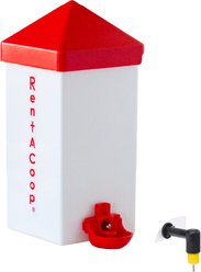 RentACoop Poultry Waterer with 2 Versatile Nipples, 32-oz