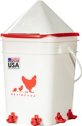 RentACoop Anti-Roost Corner Placed Chicken Waterer, 5-gal