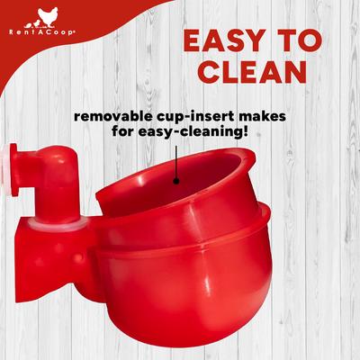 Show full view: RentACoop Automatic Poultry Waterer, 32-oz slide 4 of 7