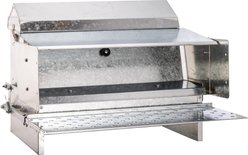 RentACoop Automatic Metal Treadle Chicken Feeder, 25-lb