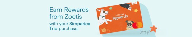 Simparica Trio Chewable Tablet for Dogs, 11.1-22.0 lbs, (Caramel Box)