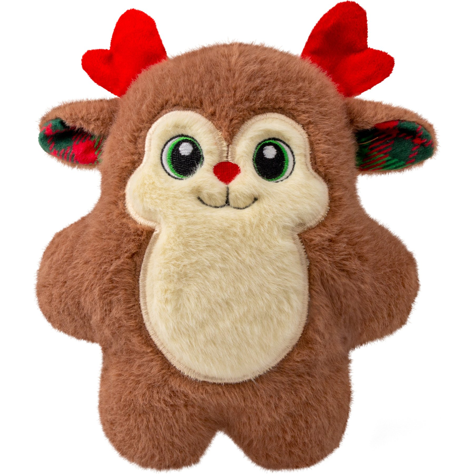 KONG Christmas Holiday Snuzzles Reindeer Dog Toy, Assorted Colors, Medium