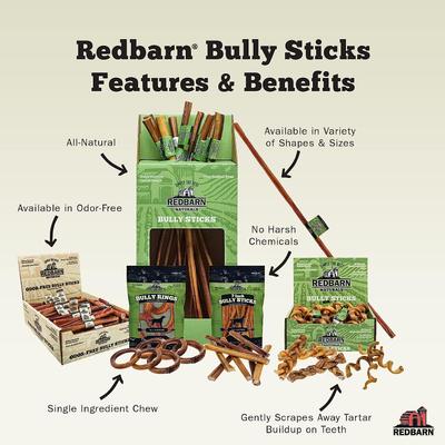 Show full view: Redbarn 7" Odor-Free Braided Bully Stick Dog Treat, 1 count slide 6 of 11