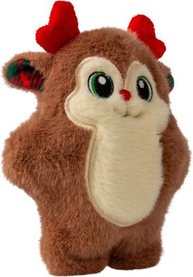 Show full view: KONG Christmas Holiday Snuzzles Reindeer Dog Toy, Assorted Colors, Medium slide 5 of 8