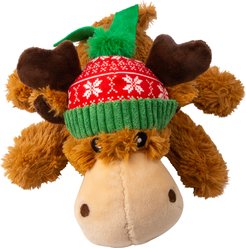 KONG Christmas Holiday Cozie Reindeer Dog Toy, Assorted Colors, Medium