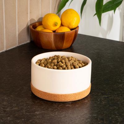 Show full view: Waggo Corky Non-Slip Removable Cork Base Dog & Cat Bowl, 4-cup, Black slide 4 of 8