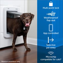 PetSafe NEVER RUST SmartDoor Connected Pet Door, White, Large slide 2 of 9