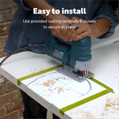 Show full view: PetSafe Durable Interior Cat Door, Up to 20-lbs, ​​​​​​​White slide 3 of 7