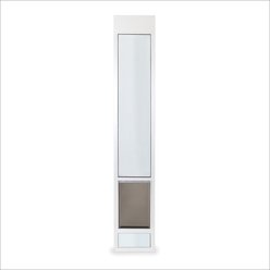 PetSafe Sliding 80 11/16-in Glass Pet Door, White, Large, Tall