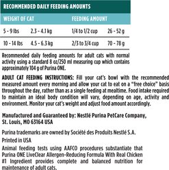 Purina ONE LiveClear Allergen-Reducing Formula Chicken Flavor Dry Cat Food, 14-lb bag slide 2 of 9