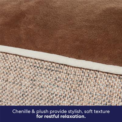 Show full view: Frisco Orthopedic Sofa Cat & Dog Bed with Removable Cover, Beige, Medium slide 4 of 10