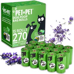 PET N PET Dog Poop Bag, Lavander Scented, 270 count