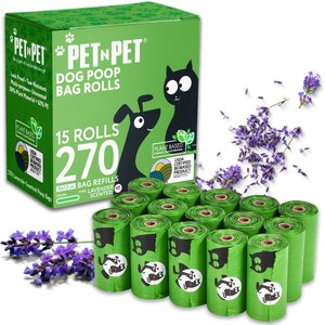 PET N PET Dog Poop Bag, Lavander Scented, 270 count