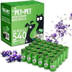 PET N PET Dog Poop Bag, Lavander Scented, 540 count