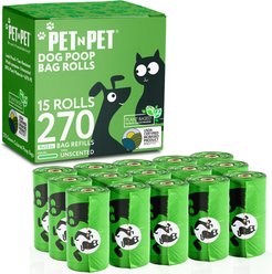 PET N PET Dog Poop Bag, Unscented, 270 count