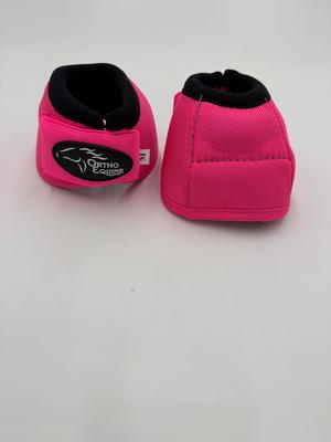 Show full view: ORTHO EQUINE Horse Bell Boots, Hot Pink, Medium slide 5 of 5