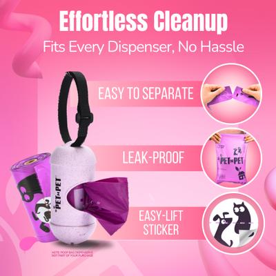 Show full view: PET N PET Poop Bags, Lavender Scented, 960 count slide 4 of 9