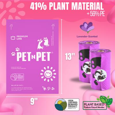 Show full view: PET N PET Poop Bags, Lavender Scented, 288 count slide 2 of 9