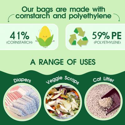 Show full view: PET N PET Tie Handle Dog Poop Bags, Unscented, 800 count slide 6 of 9