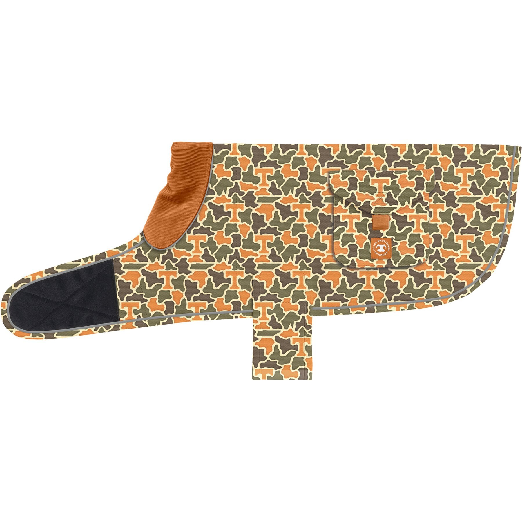 Amigo Provisions Canvas Dog Jacket, Tennessee Volunteers, Medium