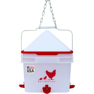 RentACoop Anti-Roost Center Placed Chicken Waterer, 2-gal