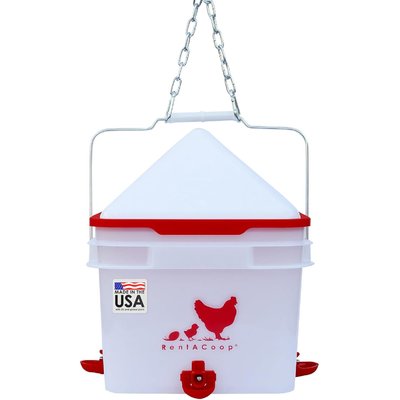 RentACoop RentACoop Anti-Roost Center Placed Chicken Waterer, 2-gal
