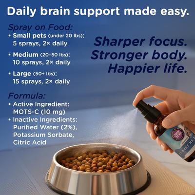 Show full view: PawTides Forget Me Not Brain & Nervous System Supplement for Dogs, 2-fl oz slide 4 of 4