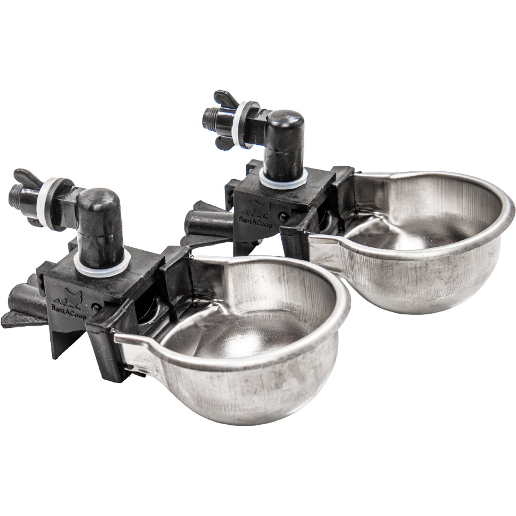 RAC Paws by RentACoop Auto-Fill Small Pet Metal Cup with Cage Attachment, 2 count