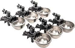 RAC Paws by RentACoop Auto-Fill Small Pet Metal Cup with Cage Attachment, 6 count
