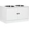 Show in main carousel: AOSTIRMOTOR PawHut Elevated Dog Bowls with Storage Cabinet, Large: 44-L, White slide 1 of 7
