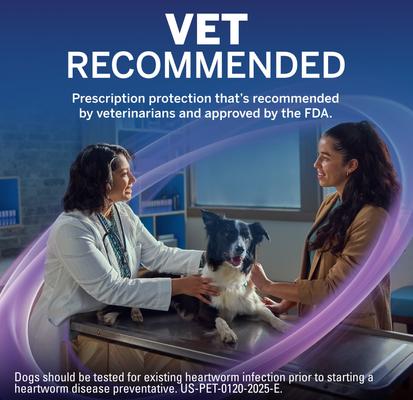 Show full view: NexGard PLUS Chewables for Dogs, 33.1-66 lbs. (Purple Box) 1 Chewable Tablet (1-mo. supply) slide 6 of 12