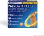 NexGard PLUS Chewables for Dogs, 17.1-33 lbs. (Gold Box) 1 Chewable Tablet (1-mo. supply)