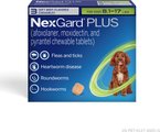 NexGard PLUS Chewables for Dogs, 8.1-17 lbs. (Green Box) 3 Chewable Tablets (3-mos. supply)