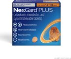 NexGard PLUS Chewables for Dogs, 4-8 lbs. (Orange Box) 6 Chewable Tablets (6-mos. supply)