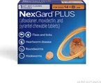NexGard PLUS Chewables for Dogs, 4-8 lbs. (Orange Box) 1 Chewable Tablet (1-mo. supply)