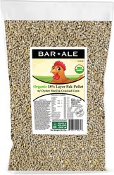 Bar ALE Organic 18% Protein Layer Pak Pellet Chicken Feed, 20-lb bag