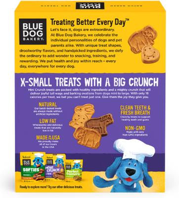 Show full view: Blue Dog Bakery Mini-Crunch Assorted Flavors Dog Treats, 16.2-oz box slide 4 of 9