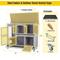 Show in main carousel: Aivituvin Two Story Indoor & Outdoor Rabbit Hutch, 44 x 20 x 41.5-in slide 7 of 8