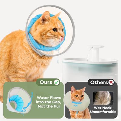 Show full view: Supet Mesh Soft Pad Cat Recovery Cone, Blue, Small slide 5 of 8