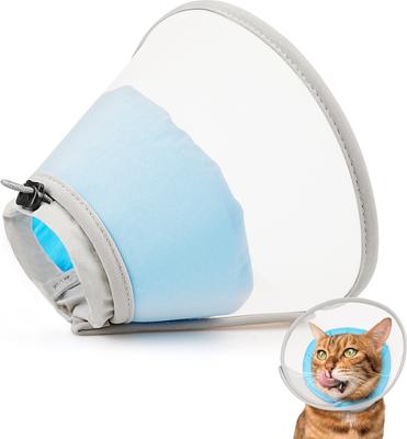 Show full view: Supet Mesh Soft Pad Cat Recovery Cone, Blue, Small slide 3 of 8