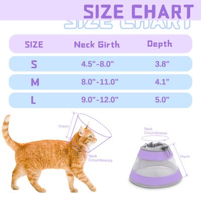 Show full view: Supet Breathable Air Mesh Cat Cone, Purple, Small slide 7 of 9