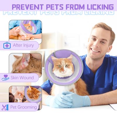 Show full view: Supet Breathable Air Mesh Cat Cone, Purple, Small slide 6 of 9