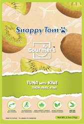 Snappy Tom Gourmer's Tuna with Kiwi Grain-Free Wet Cat Food Topping, 2.5-oz pouch, case of 12