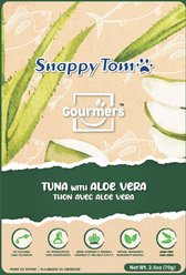 Snappy Tom Gourmer's Tuna with Aloe Vera Grain-Free Wet Cat Food Topping, 2.5-oz pouch, case of 12